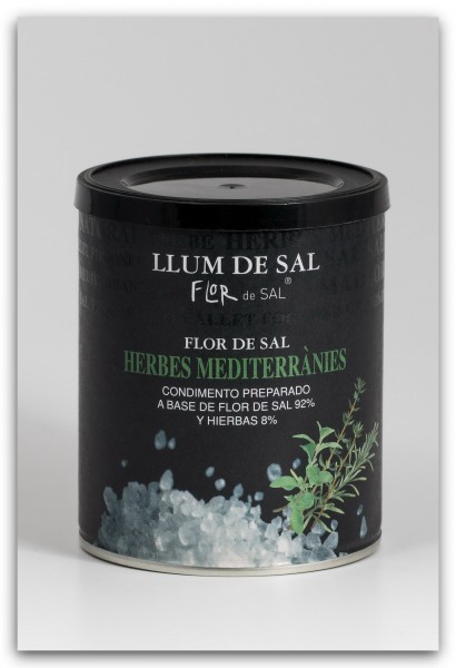 Flor de Sal "Herbes Mediterranies" - Meersalz mit Kräutern - 150 g